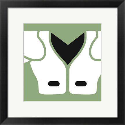 Framed Football Close-ups - Shoulder Pads Print