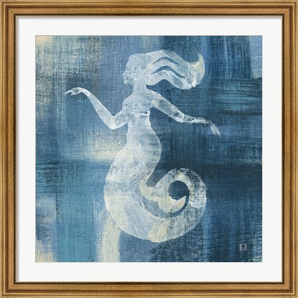 Framed Batik Seas IV Print