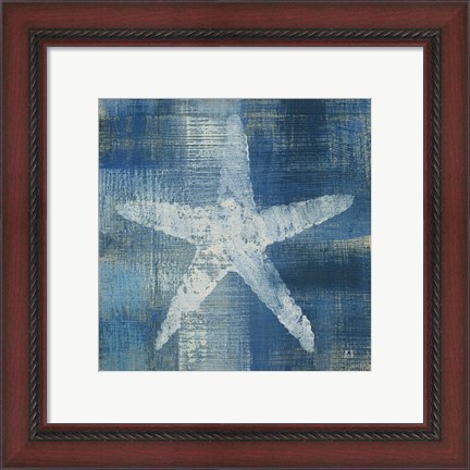 Framed Batik Seas II Print