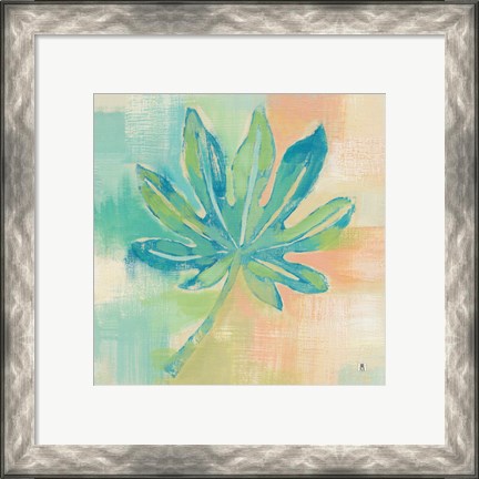 Framed Beach Cove Leaves IV Print