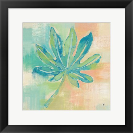 Framed Beach Cove Leaves IV Print