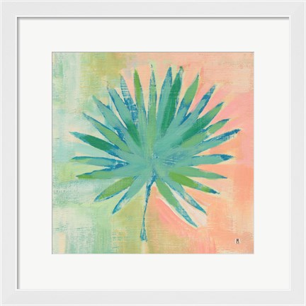 Framed Beach Cove Leaves II Print