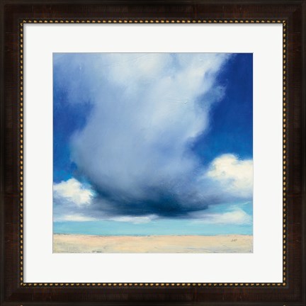 Framed Beach Clouds I Print