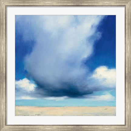 Framed Beach Clouds I Print