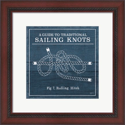 Framed Vintage Sailing Knots VIII Print