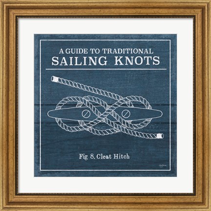 Framed Vintage Sailing Knots VII Print