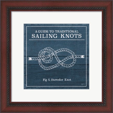 Framed Vintage Sailing Knots VI Print