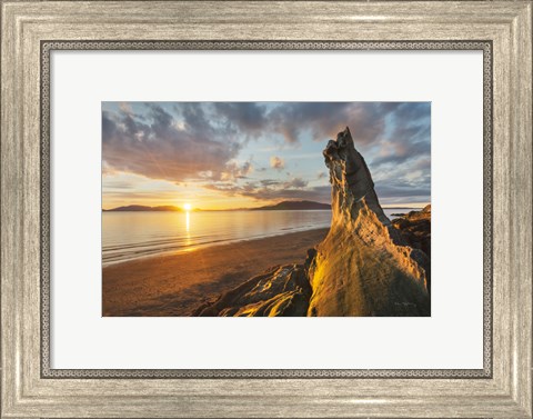 Framed Samish Bay Sunset I Print