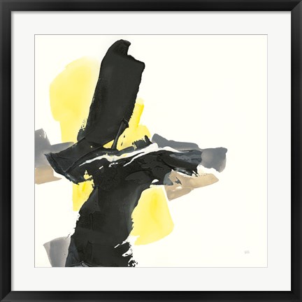 Framed Black and Yellow IV Print