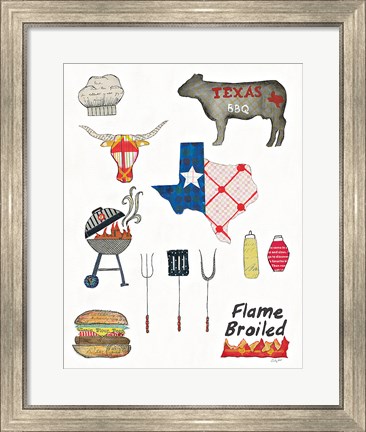 Framed Summer Grilling II Print