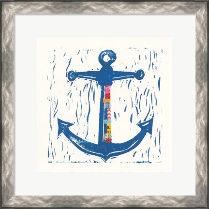 Framed Nautical Collage III Print