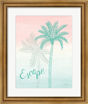 Framed Sunset Palms IV Print