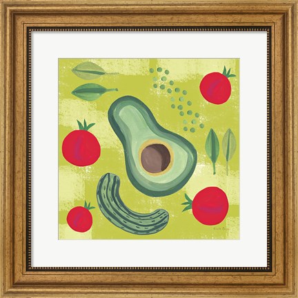 Framed Veggie Time II Print