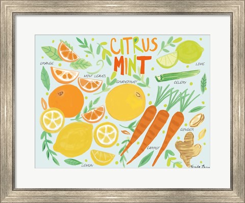 Framed Fruity Smoothie IV Print