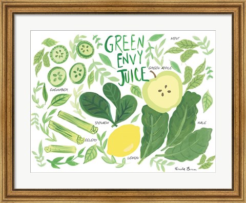 Framed Fruity Smoothie III Print