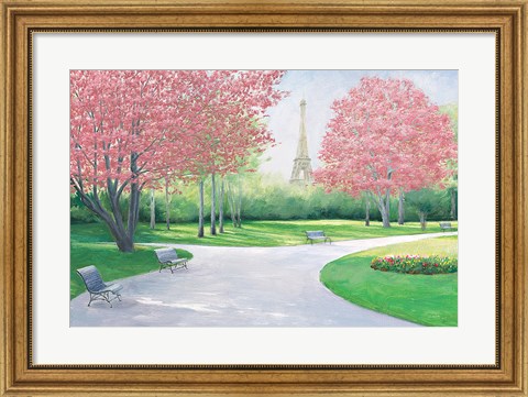 Framed Parisian Spring v2 Crop Print