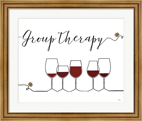 Framed Underlined Wine IX Print