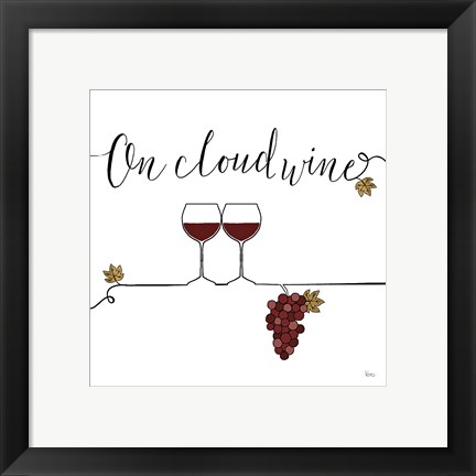 Framed Underlined Wine VIII Print