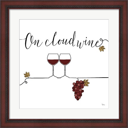 Framed Underlined Wine VIII Print