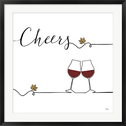 Framed Underlined Wine V Print