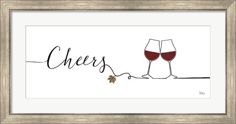 Framed Underlined Wine I Print