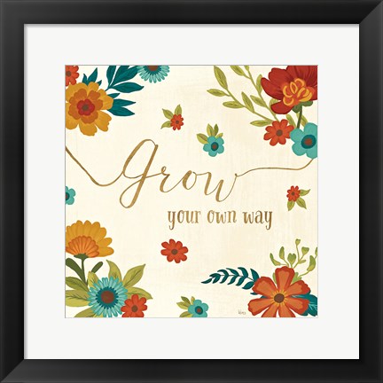 Framed Flourish II Print