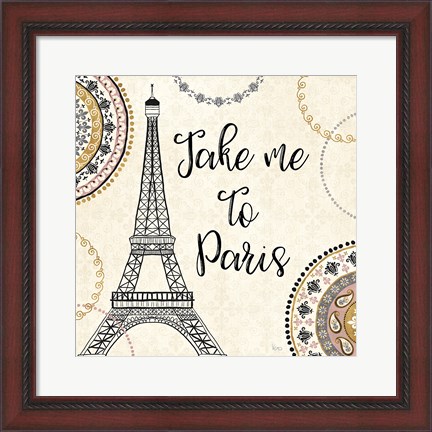 Framed Romance in Paris I Print