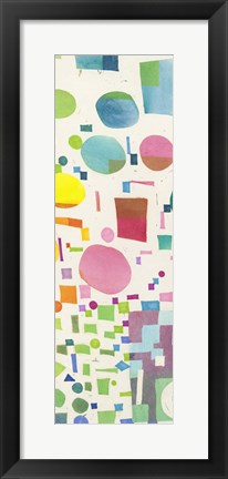 Framed Multicolor Pattern IV Print