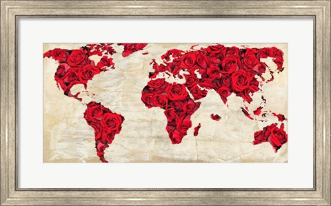 Framed World for Lovers Print