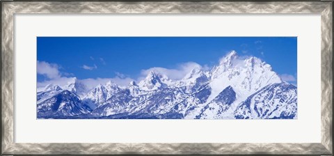 Framed Mountain range, Grand Teton National Park, Wyoming Print