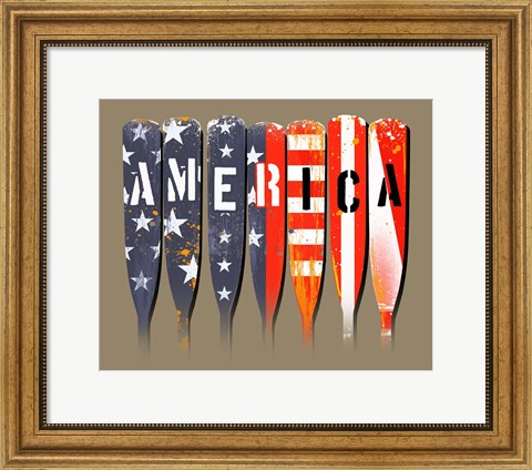 Framed America - Oars Print