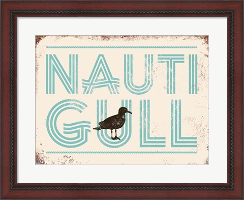 Framed Nauti Gull Print