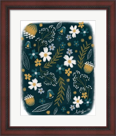 Framed Vintage Floral II Print