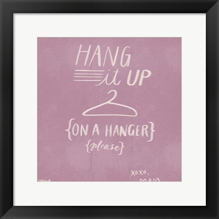 Framed Hang It Up Print