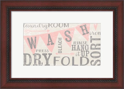 Framed Vintage Laundry Room Print