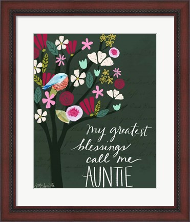 Framed Auntie Print