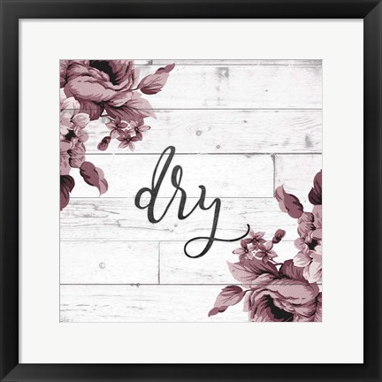 Framed Dry Script Print