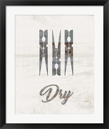 Framed Barnwood Dry Print