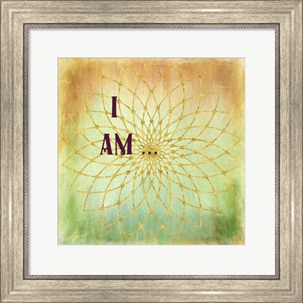 Framed I Am Print