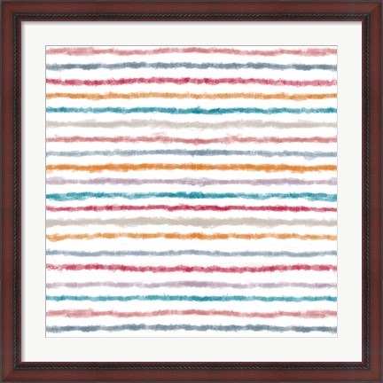 Framed Impressionist Lines Print