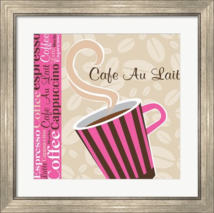 Framed Cafe Au Lait Cocoa Punch I Print