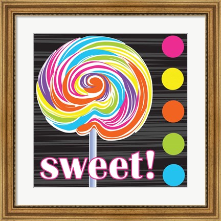 Framed Candy Craze I Print