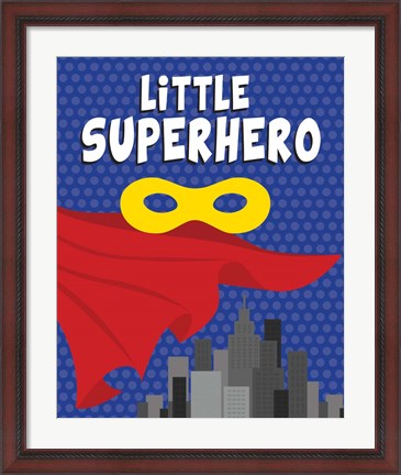 Framed Little Superhero Print