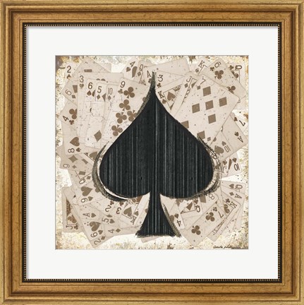 Framed Spades Print