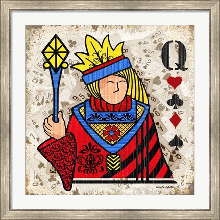 Framed Queen of Hearts Print