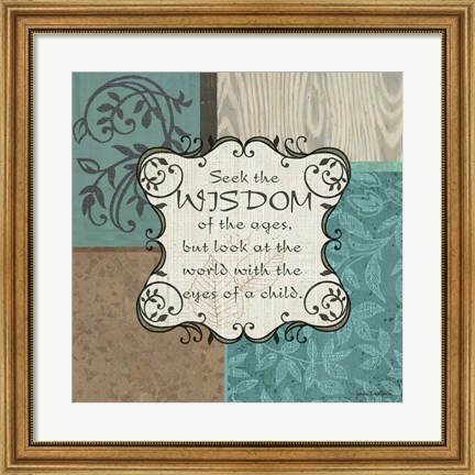 Framed Wisdom Print