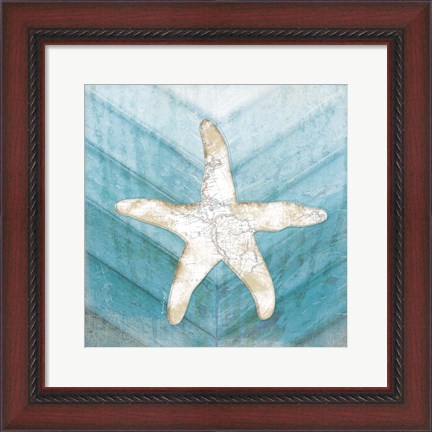 Framed Coastal Starfish Print