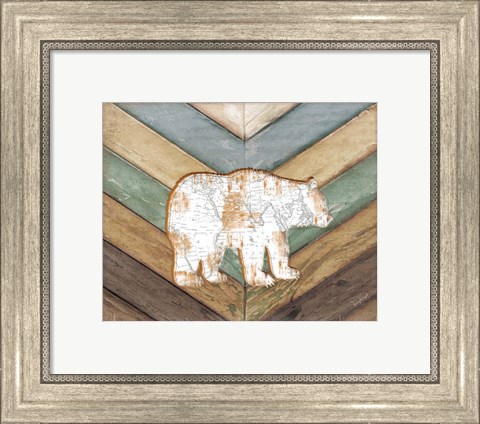 Framed Lodge Bear Print