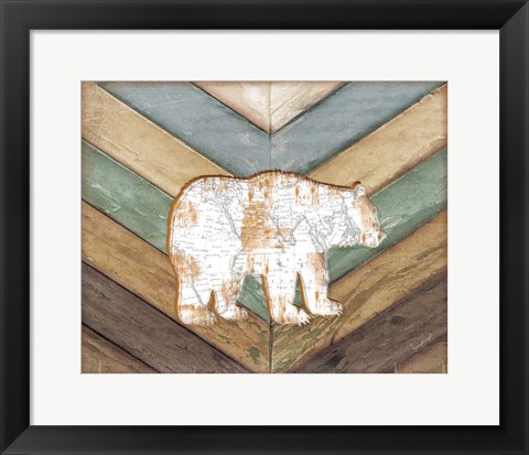 Framed Lodge Bear Print