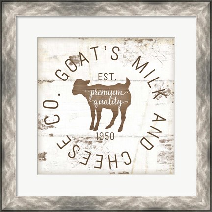 Framed Goat&#39;s Milk and Cheese Co. II Print